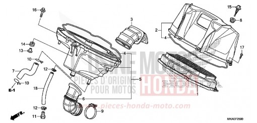 FILTRE A AIR NC750DH de 2017